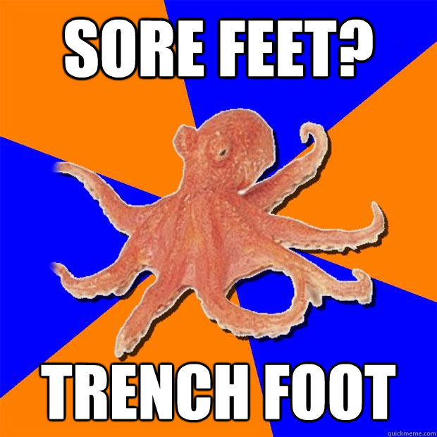sore feet trench foot - Online Diagnosis Octopus