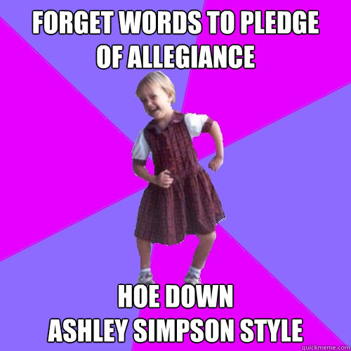 forget words to pledge of allegiance hoe down ashley simp - Socially awesome kindergartener