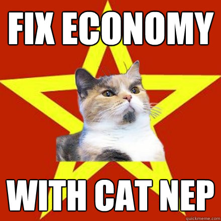 fix economy with cat nep - Lenin Cat