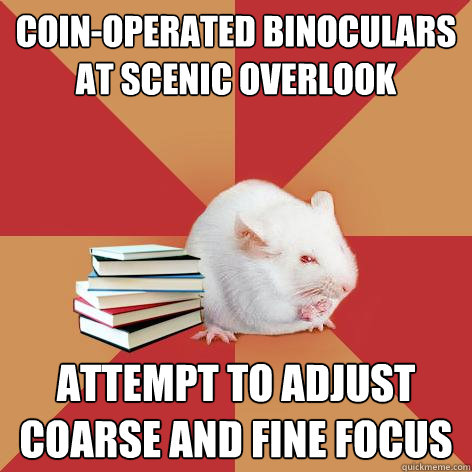 coinoperated binoculars at scenic overlook attempt to adjus - Science Major Mouse