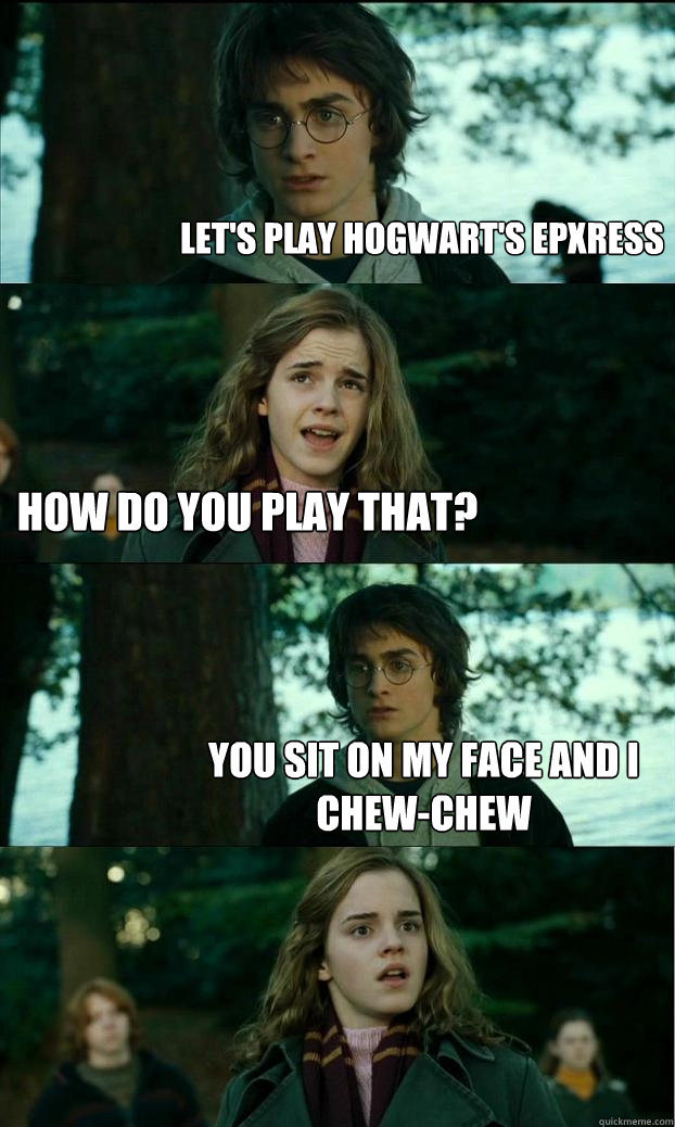 lets play hogwarts epxress how do you play that you sit o - Horny Harry
