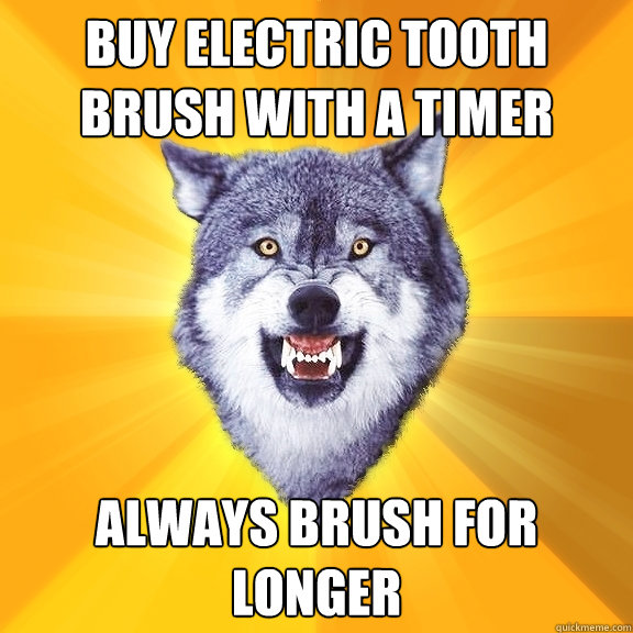 buy electric tooth brush with a timer always brush for longe - Courage Wolf
