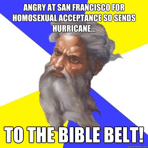 angry at san francisco for homosexual acceptance so sends hu - Advice God