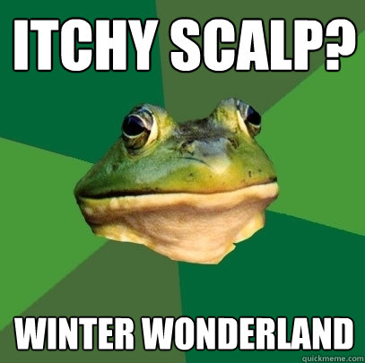 itchy scalp winter wonderland - Foul Bachelor Frog