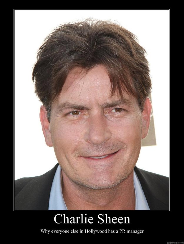 Motivational Poster - charlie charlie sheen poster. Motivational Poster - charlie