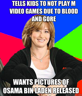 tells kids to not play m video games due to blood and gore w - Sheltering Suburban Mom