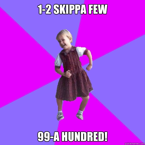 12 skippa few 99a hundred - Socially awesome kindergartener