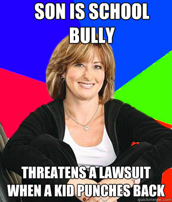 son is school bully threatens a lawsuit when a kid punches b - Sheltering Suburban Mom
