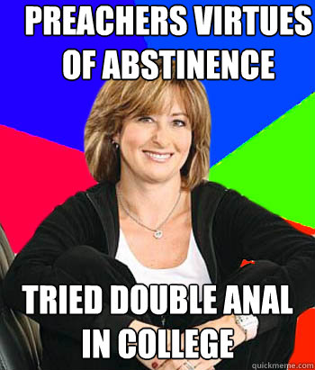 Sheltering Suburban Mom preachers virtues of abstinence tried double anal 