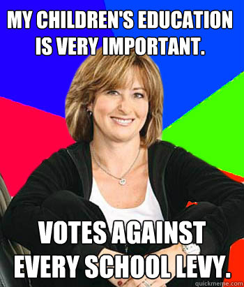 my childrens education is very important votes against eve - Sheltering Suburban Mom