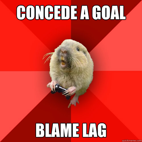 concede a goal blame lag - Gaming Gopher
