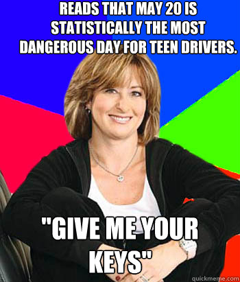 reads that may 20 is statistically the most dangerous day fo - Sheltering Suburban Mom