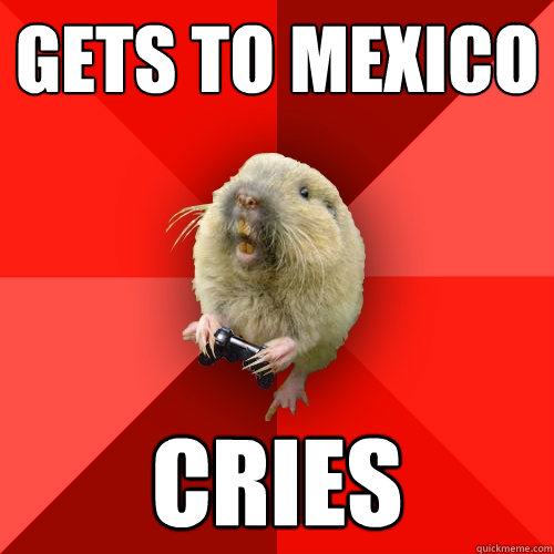 gets to mexico cries - Gaming Gopher