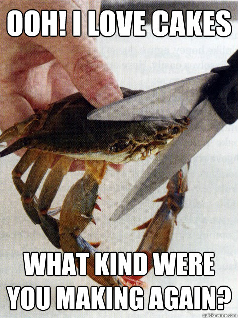 ooh i love cakes what kind were you making again - Optimistic Crab