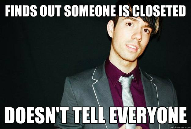 finds out someone is closeted doesnt tell everyone - Good Gay Geoff