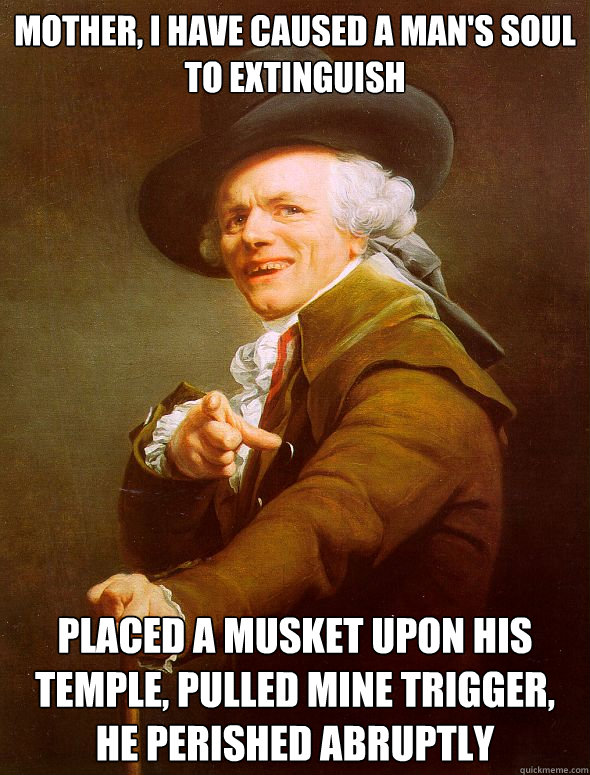 mother i have caused a mans soul to extinguish placed a mu - Joseph Ducreux