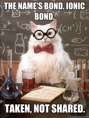 the names bond ionic bond taken not shared - Chemistry Cat