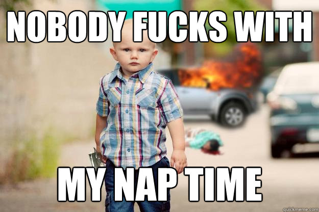 nobody fucks with my nap time -