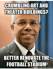 crumbling art and theater buildings better renovate the foo - President Bowman