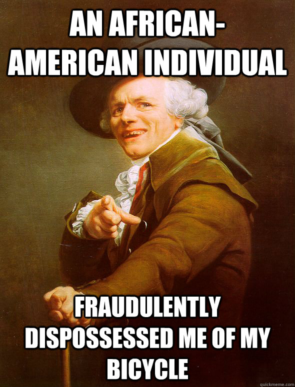 an africanamerican individual fraudulently dispossessed me - Joseph Ducreux