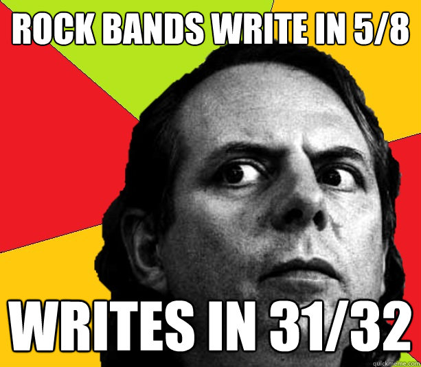 rock bands write in 58 writes in 3132 - Insanity composer