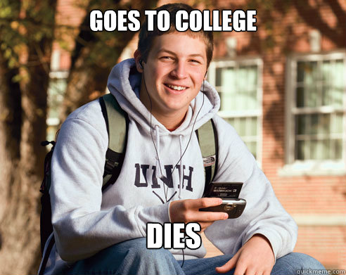 goes to college dies - College Freshman