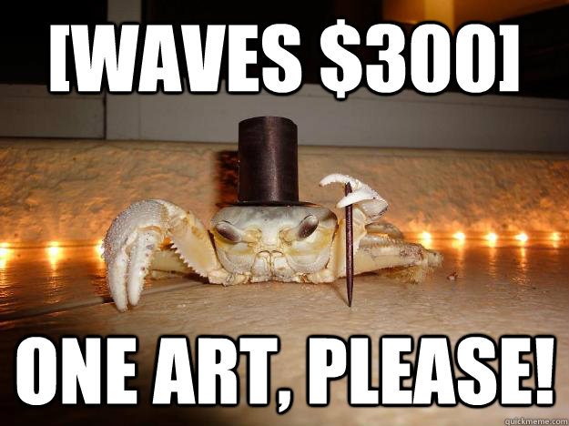 waves 300 one art please - Fancy Crab