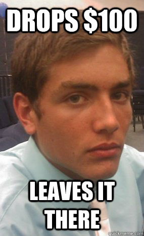 drops 100 leaves it there - Rich Kid