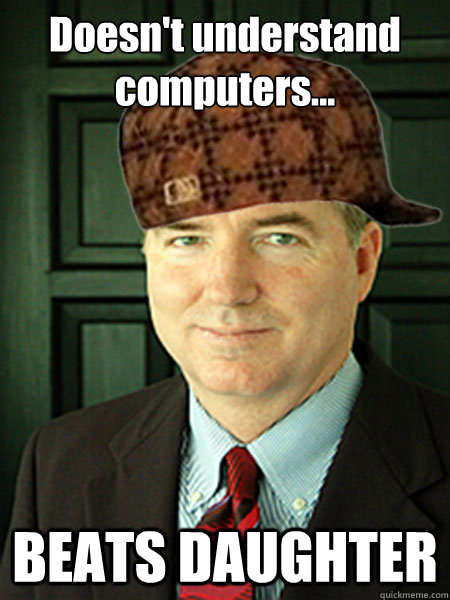 doesnt understand computers beats daughter - Scumbag Judge William Adams