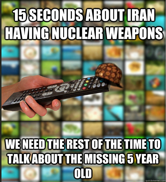 15 seconds about iran having nuclear weapons we need the res - Scumbag Media