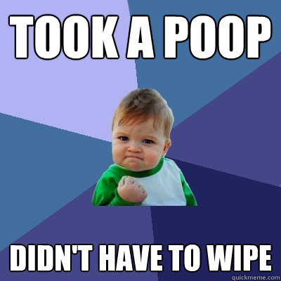took a poop didnt have to wipe - Success Kid