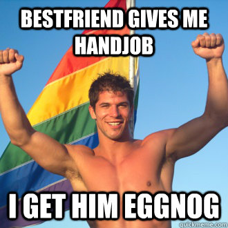 bestfriend gives me handjob i get him eggnog - Good gay guy