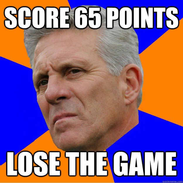 score 65 points lose the game - Uninformed Zook