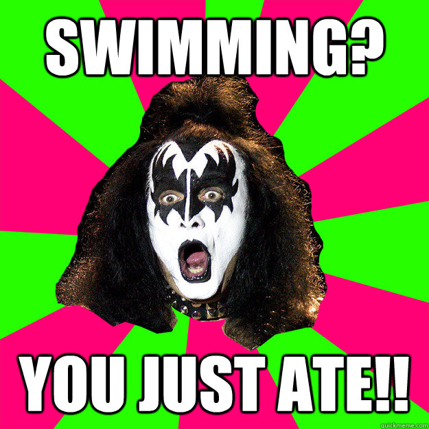 swimming you just ate - Shocked Gene Simmons
