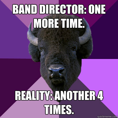 band director one more time reality another 4 times - Band Buffalo