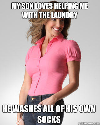 my son loves helping me with the laundry he washes all of hi - Oblivious Suburban Mom