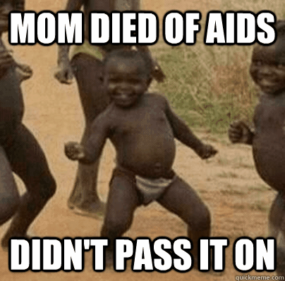 mom died of aids didnt pass it on -