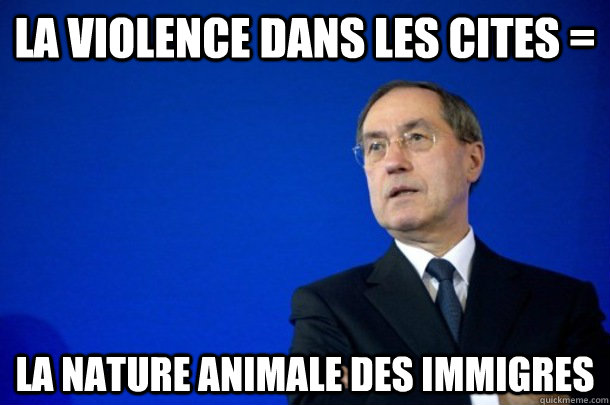 la violence dans les cites la nature animale des immigres - fnump