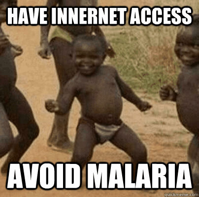 have innernet access avoid malaria - Third World Success