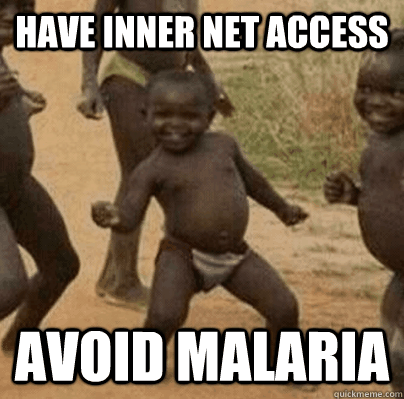 have inner net access avoid malaria - Third World Success