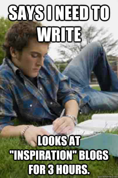 says i need to write looks at inspiration blogs for 3 hour - Junior Copywriter