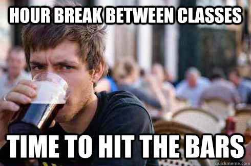 Lazy College Senior