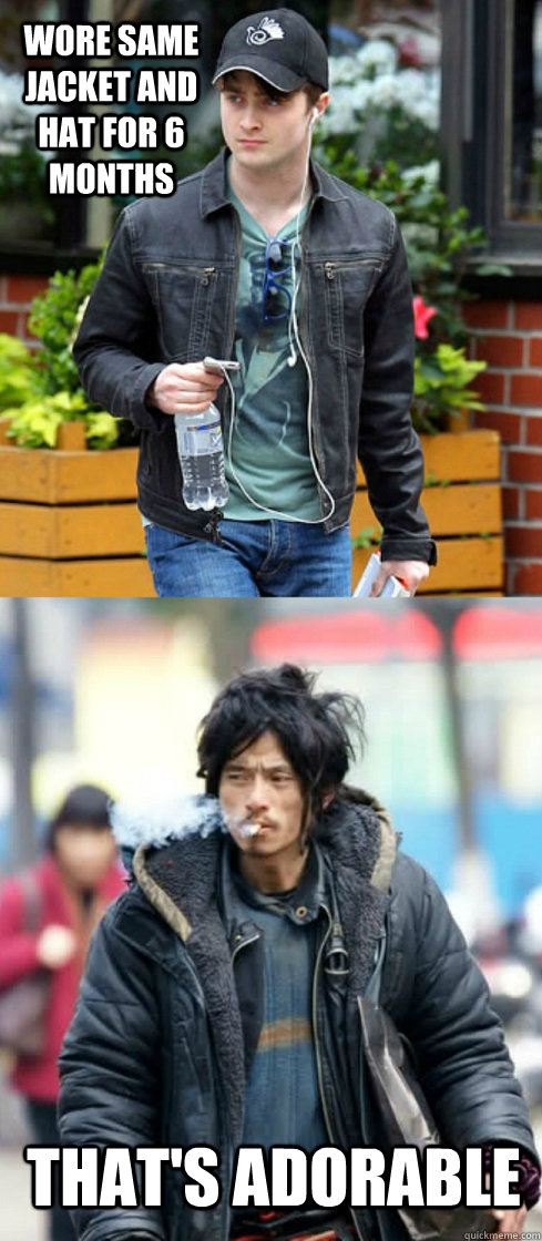 wore same jacket and hat for 6 months thats adorable - 
