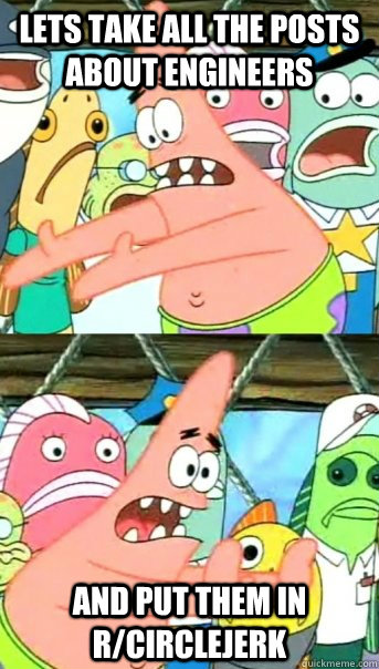 lets take all the posts about engineers and put them in rci - Push it somewhere else Patrick