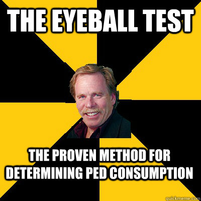 the eyeball test the proven method for determining ped consu - John Steigerwald
