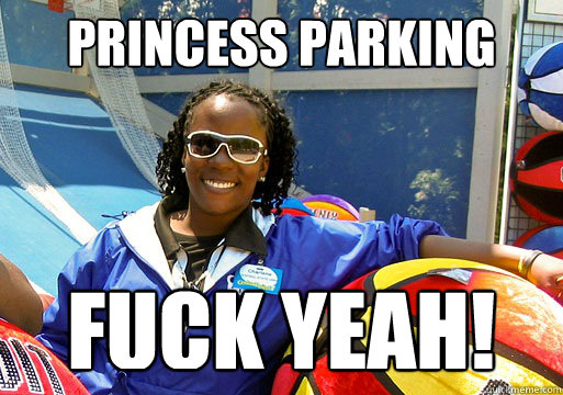 princess parking fuck yeah - Cedar Point employee