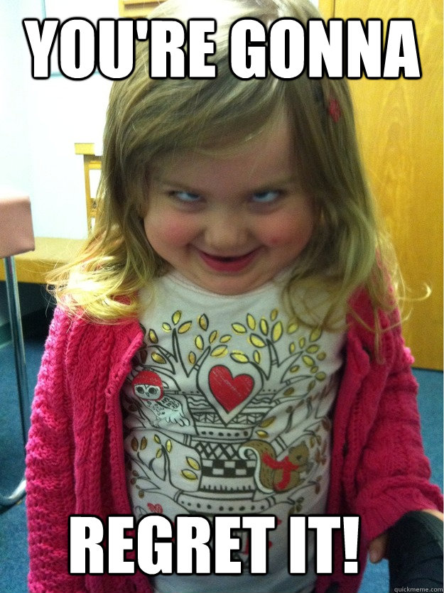 youre gonna regret it - pedofear