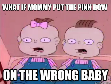 what if mommy put the pink bow on the wrong baby - Conspiracy Phil and Lil