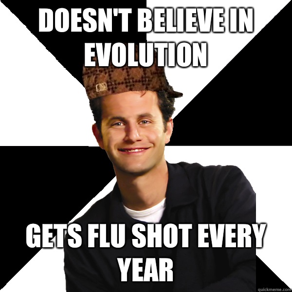 Doesnt believe in evolution supports death penalty - Scumbag Christian