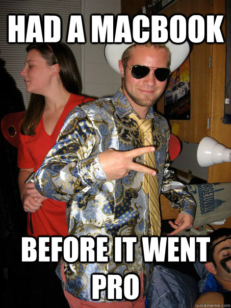 had a macbook before it went pro - Georgetown Hipster Male
